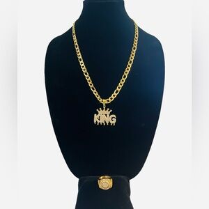 Cadena y anillo de hombre